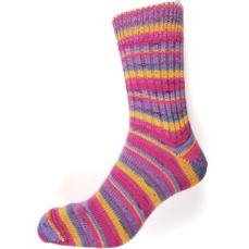 ponožky vel.36-37 - 728 modrofialovopinkžlutá