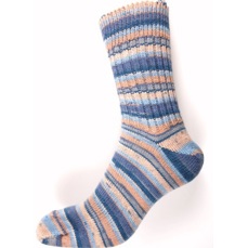 ponožky vel.38-39 - 725 modrobéžová